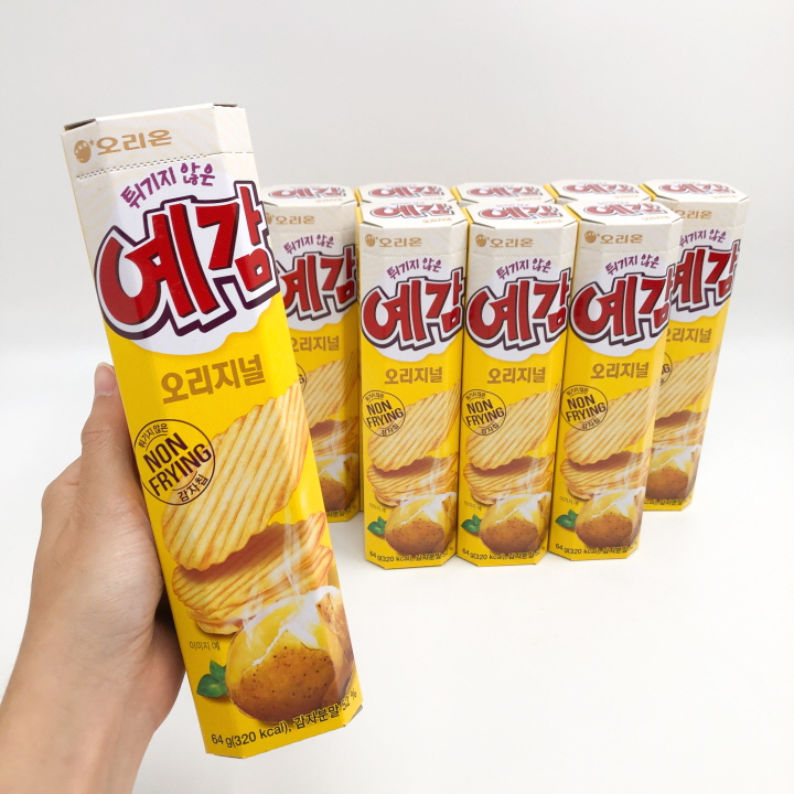 ขนมเกาหลี มันฝรั่งอบกรอบแบบแผ่น รสดั้งเดิม Orion Potato Chip Original 64g Non-Frying 예감 ราคา ถูกที่สุด ดีลบีเคเค แกลเลอรีภาพที่ 2