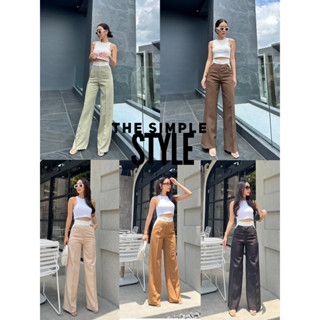 The simple style — 💋💋PT024-1 Isabella V2  two-tone pants