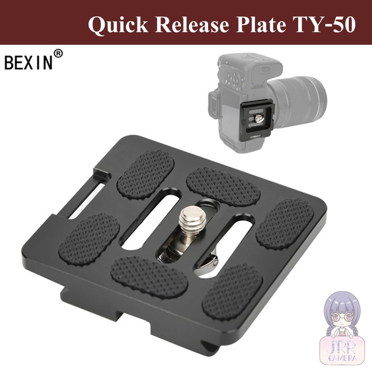 QUICK RELEASE PLATE TY-50 สำหรับขาตั้งกล้อง SIRUI มาตรฐาน Arca Swiss by JRR ( Quick release plate TY50 / TY50X for SIRUI