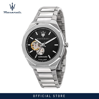 [2 Years Warranty] Maserati Stile 42mm Silver Metal Band Automatic Watches R8823142002