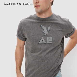 American Eagle Super Soft Logo Graphic T-Shirt เสื้อยืด ผู้ชาย กราฟฟิค (NMTS 017-2862-006)