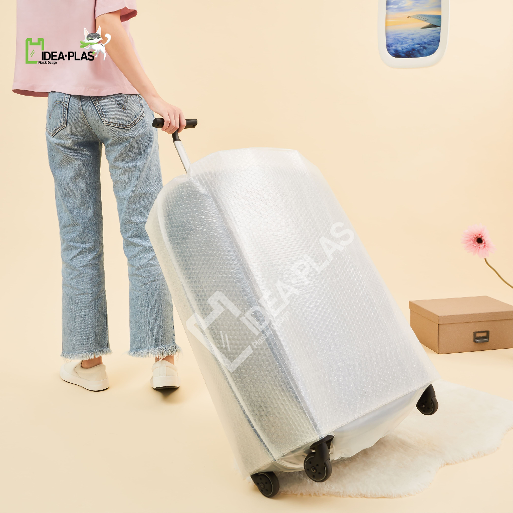 IDEAPLAS ถุงคลุมกระเป๋าเดินทาง (Bubble Bag) size S M L XL