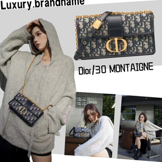 ดิออร์ Dior/30 MONTAIGNE EAST-WEST กระเป๋าถือ/กระเป๋าสะพายผู้หญิง/กระเป๋าสะพายข้าง/กระเป๋าสะพายไหล่