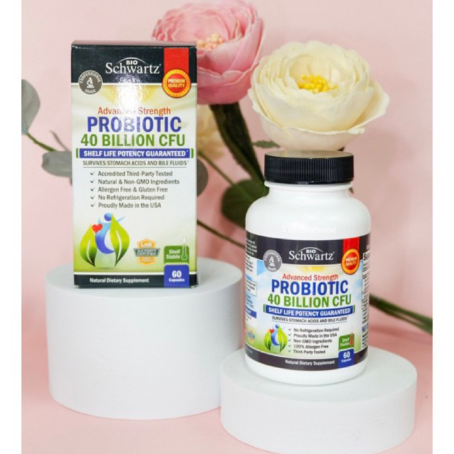 โพรไบโอติก Probiotic, 40 Billion CFU, 60 Capsules