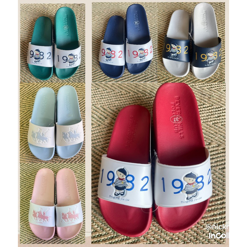 NEW🌈Beverly Hills Polo Club รองเท้าสวมผู้หญิง Classic Bear