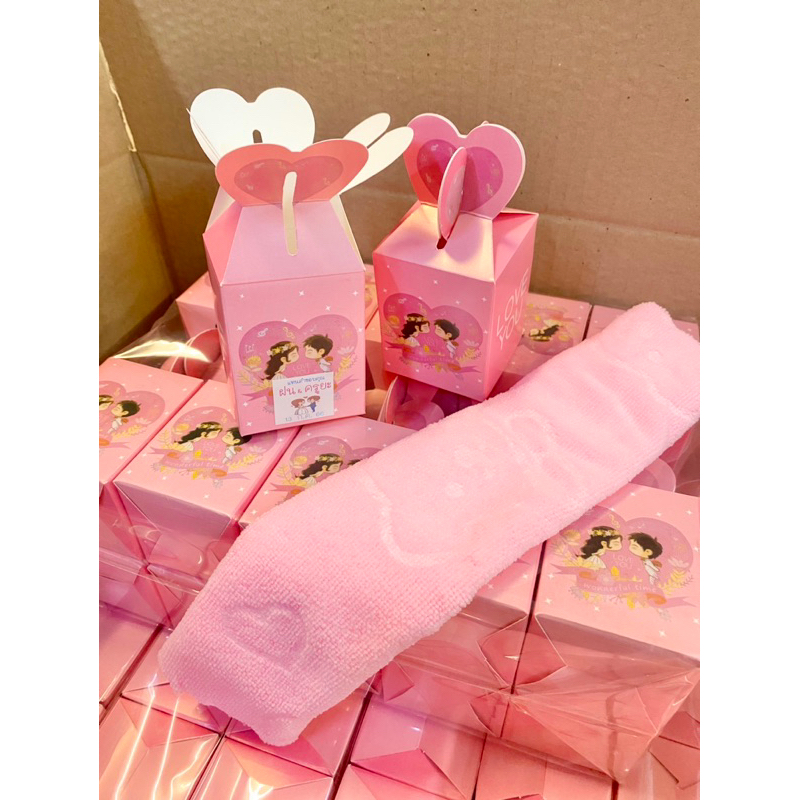 ของชำร่วยผ้าเช็ดหน้า ส่ง10.8 บาท แพคกล่องสวย ของชำร่วยงานแต่ง ผ้าขนหนูของชำร่วย - รูปที่ 3