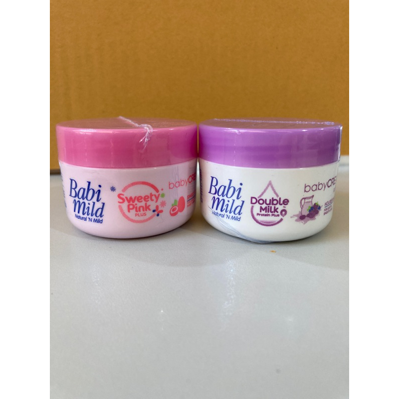 ได้ 2 ชิ้น เบบี้ครีม Babi mild Sweet Pink & Double Milk