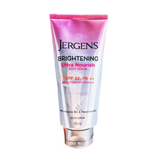 JERGENS แท้100% เจอร์เกนส์ ไบรท์เทนนิ่ง อัลตร้า นูริช บอดี้ เซรั่ม 150 มล.