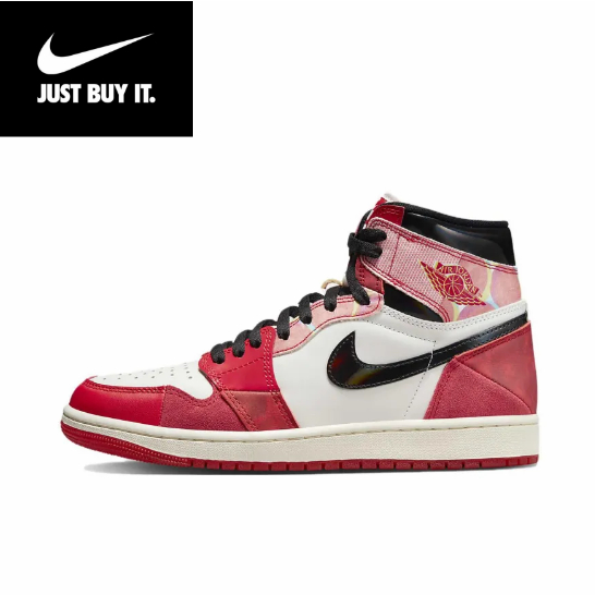 Nike  Air Jordan 1 Retro High OG Spider-Man 2.0 Next Chapter Sports shoes style ของแท้ 100 %Running shoes style