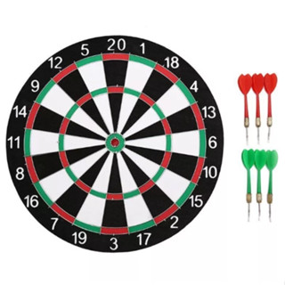 ปาเป้า เกมปาเป้า DART BOARD บอร์ดปาเป้า ปาได้ทั้ง 2 หน้า พร้อมลูกดอก 6 ลูก