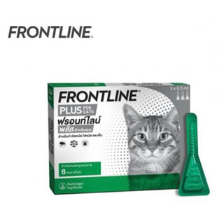 Frontline Plus CAT ยาหยดกำจัด หมัด ไข่ ตัวอ่อนและเห็บ