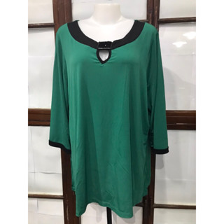 อก 52” เสื้อสาวอวบ แขนสามส่วน ผ้าเด้ง (6323) งานแบรนด์ มือสอง สภาพมือ1