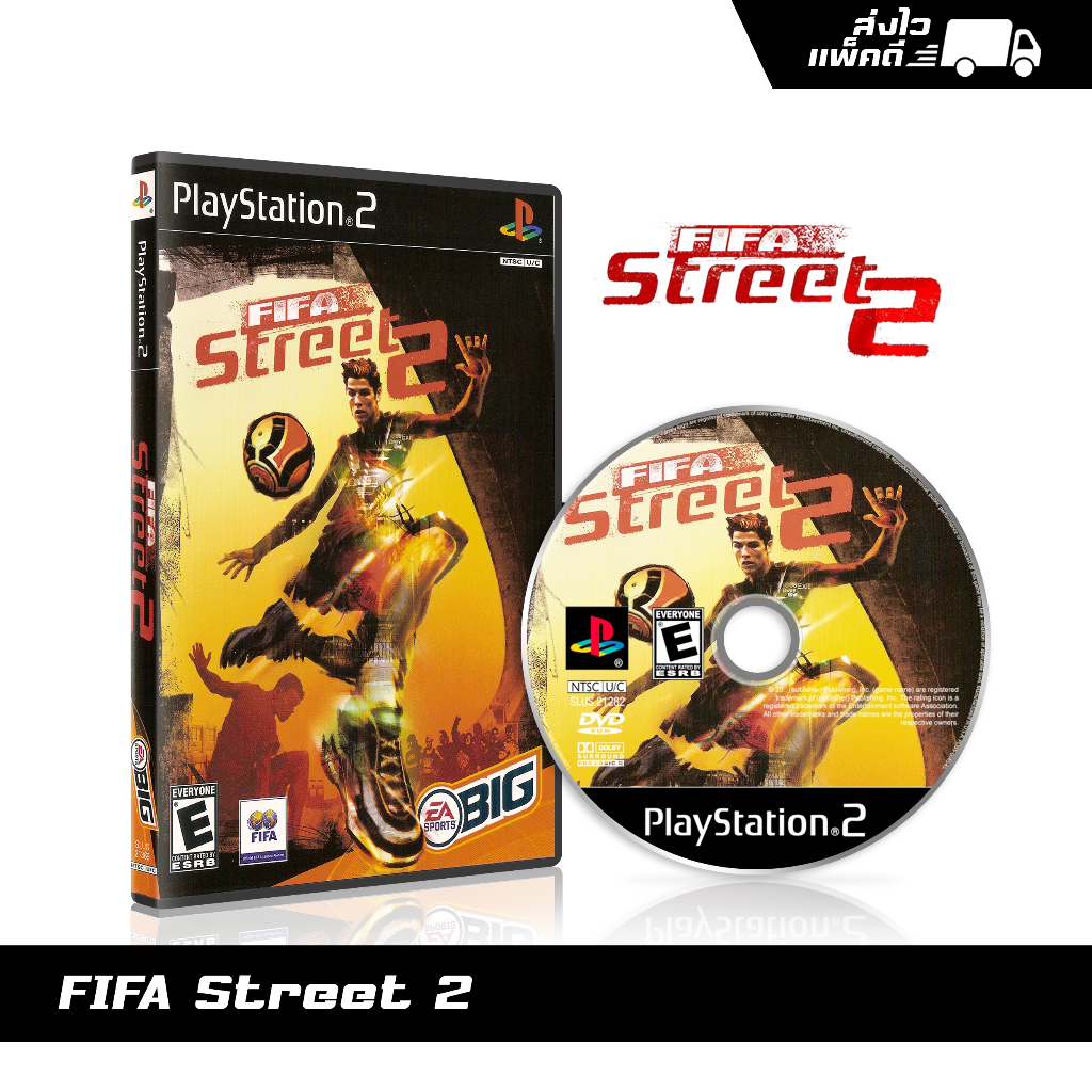 แผ่นเกม PS2 Fifa Street 2 (english) สกรีนแผ่น พร้อมปกใส่กล่อง