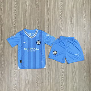 ชุดกีฬาเด็ก ทิม Mancity ซื้อครั้งเดียวได้ทั้งชุด (เสื้อ+กางเกง) เกรด A