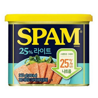 spam สูตร mild 340g. ลดเค็ม 25% cj หมูแฮมสุดฮิตจากเกาหลี