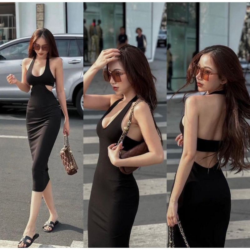 เดรสเซ็กซี่สีดำทรงสวย