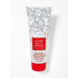 ครีมน้ำหอม Bath &amp; Body Works Winter Cherry Blossom Body Cream 226g. ของแท้