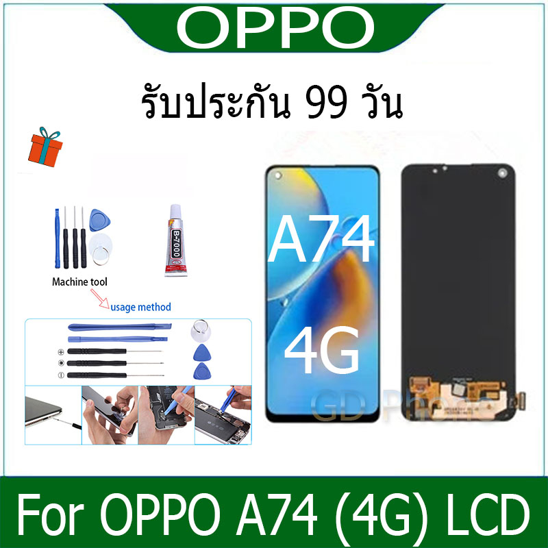 หน้าจอ oppo A74 (4G) LCD Display จอ + ทัช งานแท้ อะไหล่มือถือ  จอพร้อมทัชสกรีน หน้าจอ oppo A74 (4G)