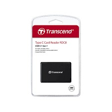 Transcend USB 3.1/3.0 Super Speed Type-C Multi-Card Reader for SDHC / SDXC / MS / CF (TS-RDC8K2)