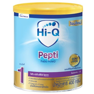 Hi-Q Pepti Prebio ProteQ ไฮคิว เปปติ พรีไบโอโพรเทก 400กรัม สูตร1 แรกเกิด (HI-Q PEPTI NO.1)