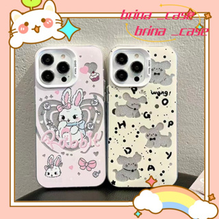 ❤️ส่งของขวัญ❤️ เคสไอโฟน 11 12 13 14 Pro Max กระต่าย สไตล์คู่รัก กราฟฟิตี สาวน่ารักหัวใจ Case for iPhone ป้องกันการตก