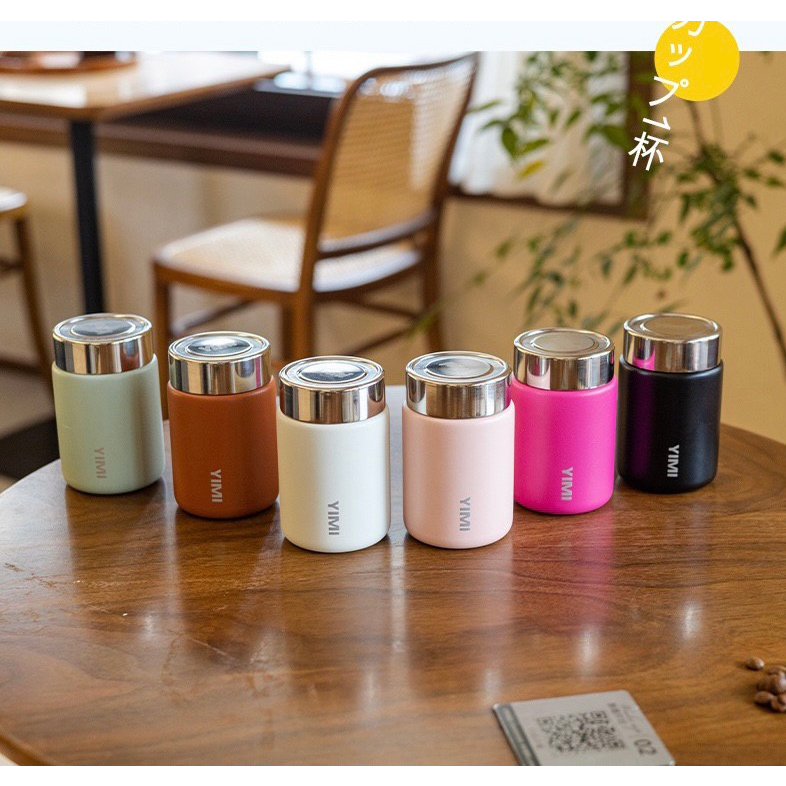 แก้วกาแฟมินิ YIMI ขนาดเล็ก 230ml. 450ml. สแตนเลส316 อย่างดี เก็บความร้อน-เย็นได้นาน12-24ชั่วโมง – โปรปัง