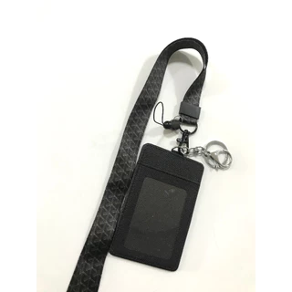 KY B สายคล้องบัตร ที่ใส่บัตร พร้อมสายคล้องคอ ลาย BLACK งานดี สวยงาม สำหรับ บัตร 6x8 cm 8118 SHOP
