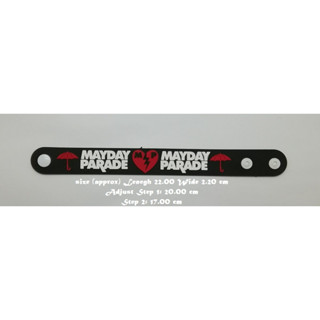 สร้อยข้อมือยาง Mayday Parade กําไลยางซิลิโคน แฟชั่น วงดนตรี กันน้ำ  silicone rubber wristband bracelet