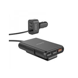 Orico UCP-5P 5 Port QC3.0 & 5V 2.4A x 4 With Extension Cord Car Charger Kabel 1.8m For Expander(ของแ