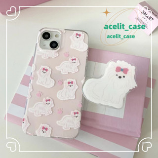 ❤️ส่งของขวัญ❤️ เคสไอโฟน 11 12 13 14 Pro Max ลูกสุนัข การ์ตูน หวานสวย สาวน่ารักหัวใจ Case for iPhone สไตล์วรรณศิลป์