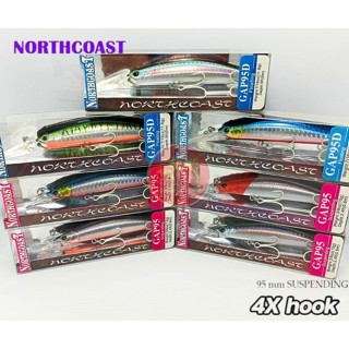 เหยื่อปลอม Northcoast Gap95ลิ้นสั้น/Gap95Dลิ้นยาว น้ำหนัก 11.8g ความยาว 9.5cm.มาพร้อมตัวเบ็ด 4X แข็งแรง แอคชั่นสวยทุกตัว