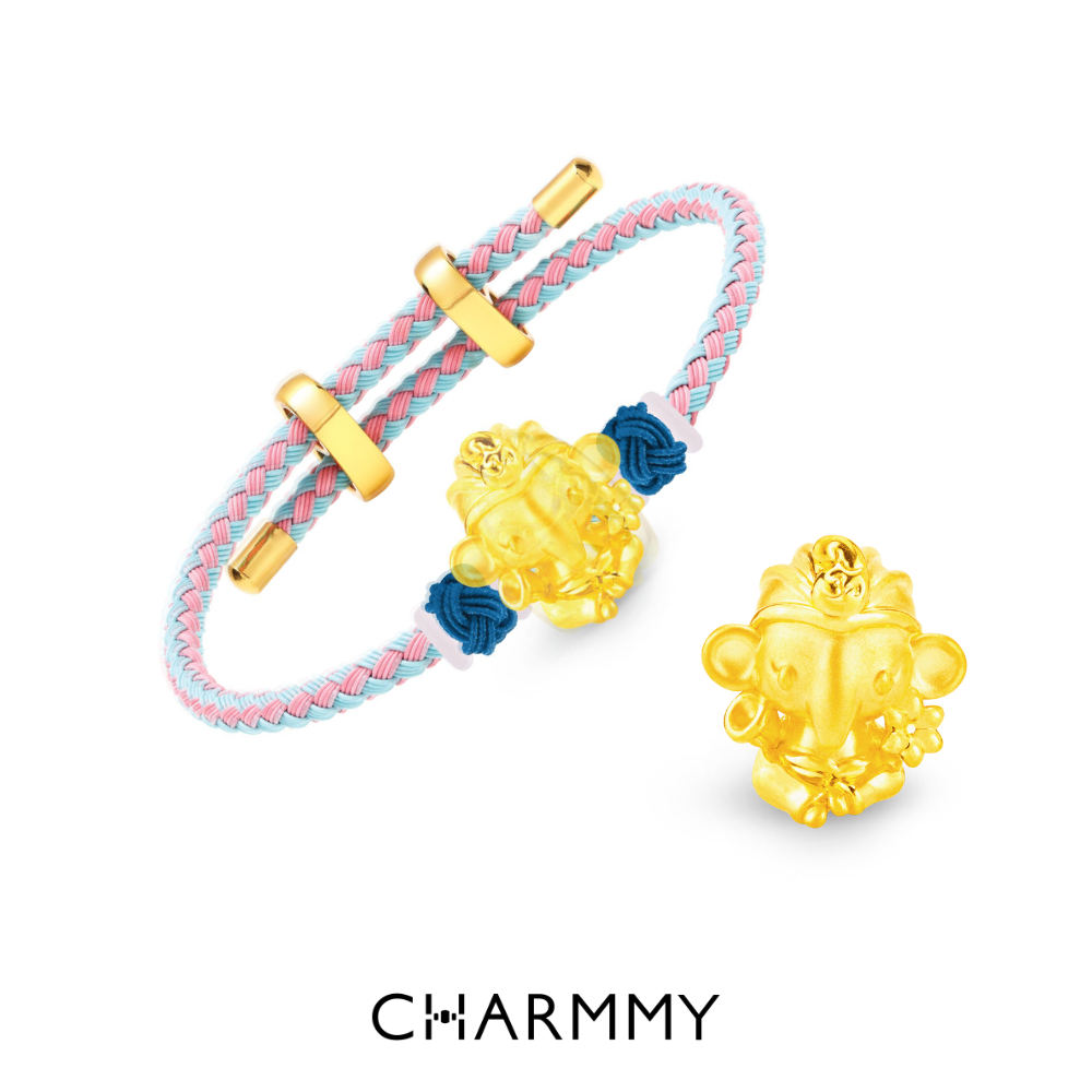 CHARMMY The God's Prayer พระพิฆเนศปางมหาเศรษฐีพันล้าน ปางแห่งความร่ำรวยพันล้าน ทองคำแท้ 99.9% (มีใบร