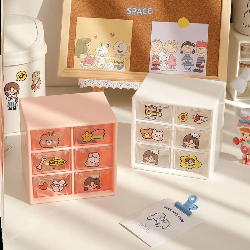 GaGiNang แถมฟรีสติ๊กเกอร์ กล่องใส่ของมีลิ้นชัก กล่องจัดเก็บเครื่องเขียน เก็บเครื่องประดับ thumbnail 10
