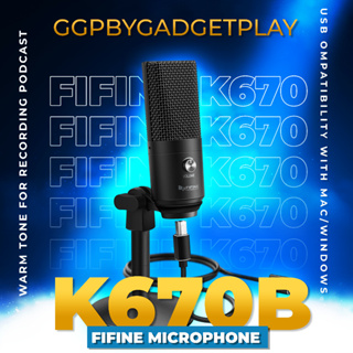 [กรุงเทพฯ ด่วน 1 ชั่วโมง] FIFINE K670 USB MICROPHONE ไมค์บันทึกเสียง USB สำหรับการสตรีม PODCASTING และ Live สด