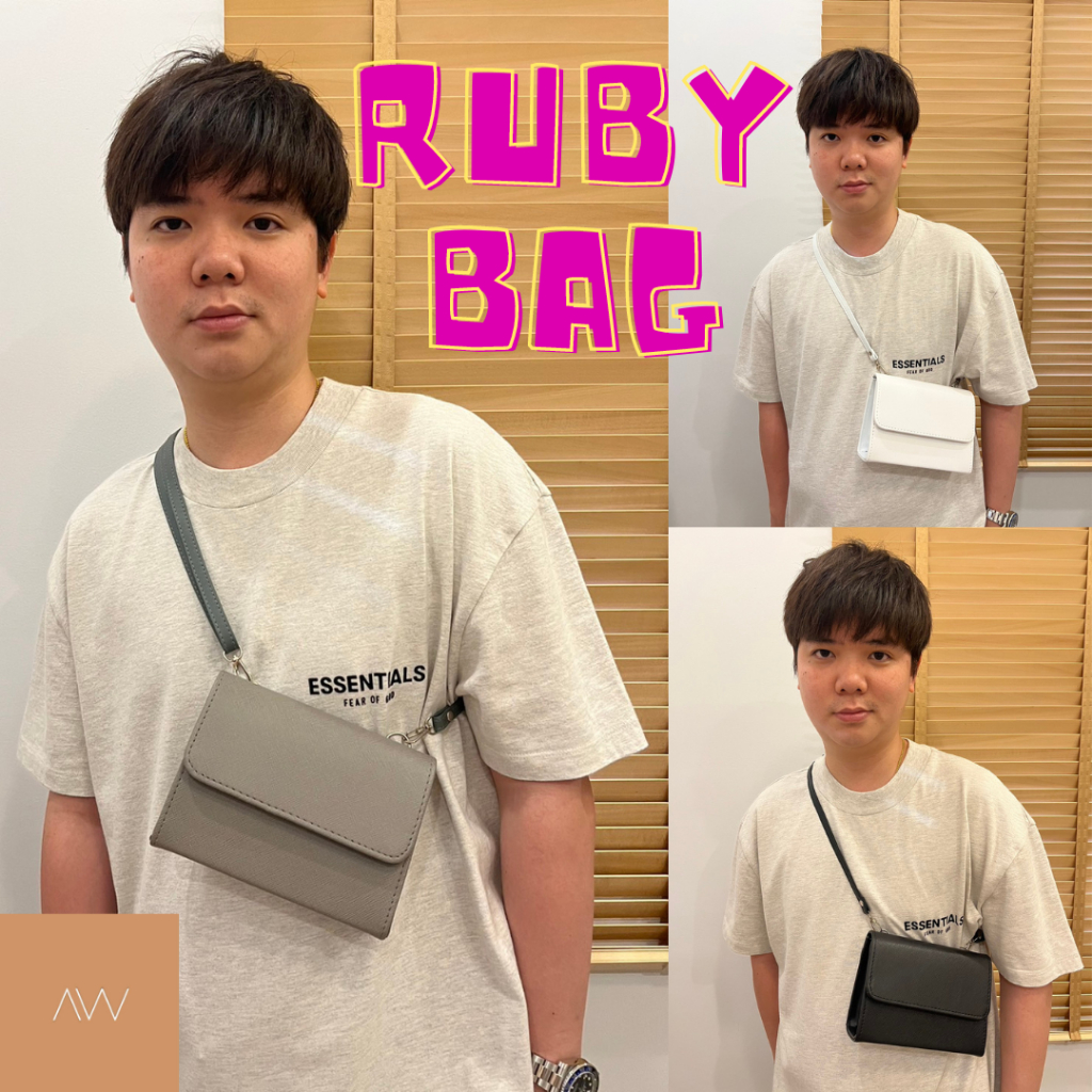 [ลดเพิ่ม30% เก็บคูปองหน้าแอพ] พร้อมส่ง🔥กระเป๋าแฟชั่นผู้ชาย RUBY Bag หนัง PU สไตล์เกาหลี คาดอก/สะพายข้าง
