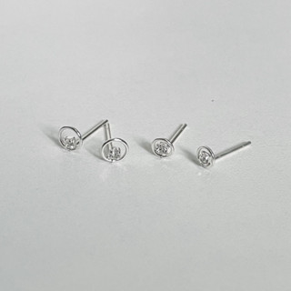 vela.cheeva : *silver925 / cz earring ต่างหูเงินแท้ เพชร cz