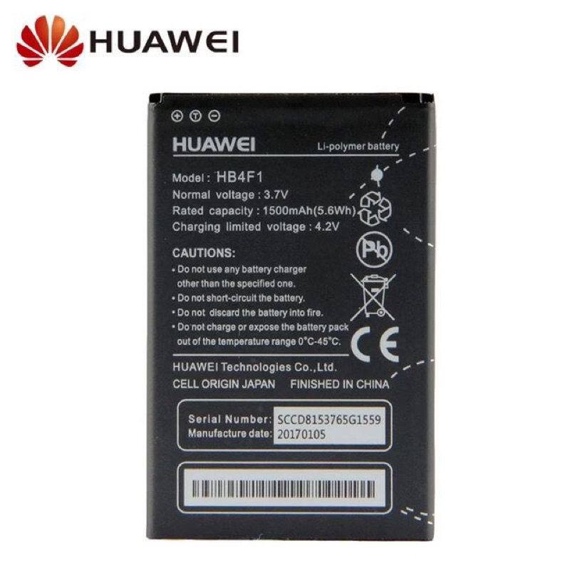 แบตเตอรี่ Huawei E5331 U8220 U8230 E5830 E5838 E5 C8600 e585 Ascend M860 X5 battery แบต HB4F1 1500mA