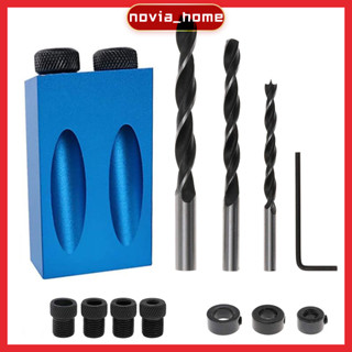 จิ๊กเจาะเอียง ชุดดอกเจาะ แบบพกพา เครื่องเจาะรูแบบเอียง 14 Pcs/Set Pocket Hole Jig