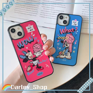 🔥สไตล์ใหม่🔥เคสไอโฟน iphone 11 14 Pro Max การ์ตูน ดิสนีย์ โทษมิกกี้ ขอบเต็ม ป้องกันการตก iphone 12 13 Pro Case for iPhone