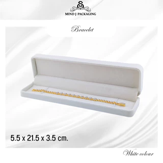 กล่องกำมะหยี่ Premium Jewelry Box สีขาว