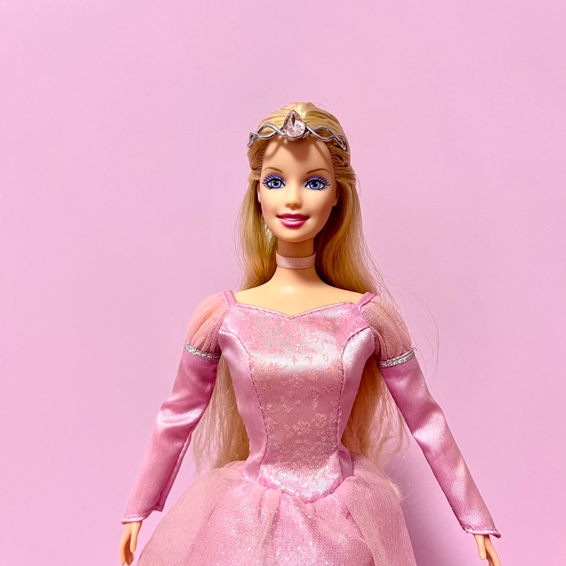 Barbie Swan lake - Odette in pink dress บาร์บี้สวอนเลค โอเด็ดผมทอง ชุดชมพู