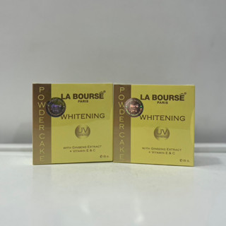 Labourse ลาบูสส์ ไวท์เทนนิ่ง พาวเดอร์เค้ก (แป้งพัฟตลับสีเหลือง)