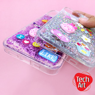 Samsung A03/A13/A23/A34/A53/A73/S23Ultraเคสขอบนิ่มตู้น้ำพิมพ์ลายการ์ตูน ติดอะไหล่นูนน่ารัก