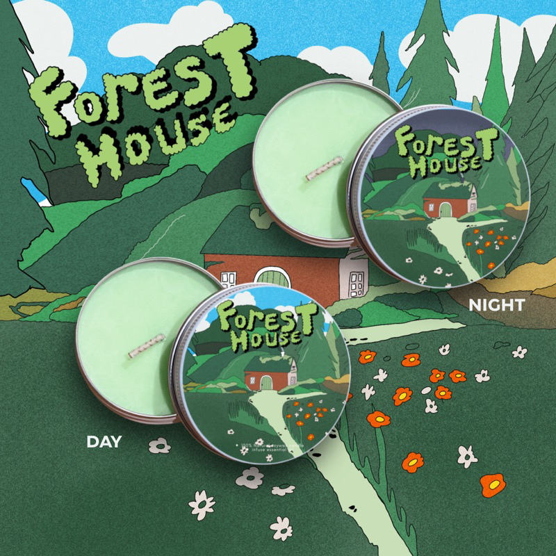 เทียนหอม FOREST HOUSE (กลิ่นฤดูฝน)