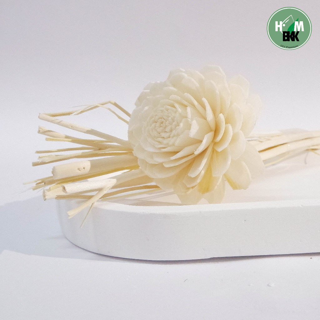 ก้านไม้ใส่น้ำหอม 12 นิ้ว ก้านไม้กระจายกลิ่น ดอกไม้ 4 นิ้วและช่อก้านไม้ขนาด 12นิ้ว สำหรับจุ่มกระจายกลิ่นน้ำหอมอโรม่า