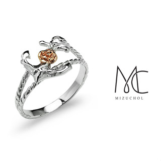 Mizuchol แหวนเงินแท้ Anchor Rose Ring (SALE)