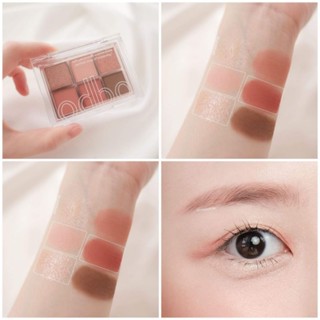 ODBO Signature Eyeshadow Palette เบอร์ 3 โทนชมพู-น้ำตาล หวานซอฟต์ เนื้อแมท+ชิมเมอร์ พิกเม้นท์แน่นเนื้อสมูทแต่งได้หลายลุค