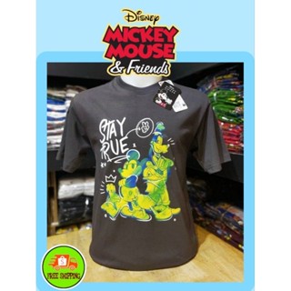 เสื้อDisney ลาย  mickeu mouse สีเทาเข้ม (MK-068)