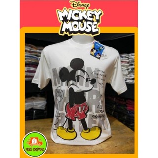 เสื้อDisney ลาย Mickey mouse สีขาว ( MK-092 )