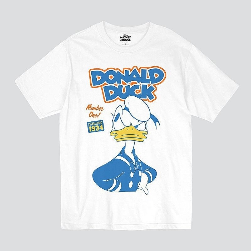 เสื้อDisney ลาย Donald Duck ลิขสิทธิ์แท้ สีขาว (MK-098)